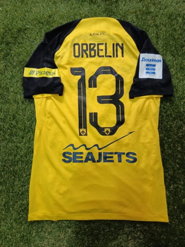 MATCH WORN/ISSUED SHIRT  ORBELIN PINEDA VOLOS – AEK 2-4 (05/01/25) SUPER LEAGUE - Image 2