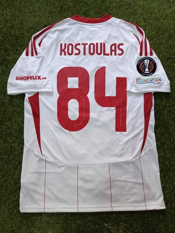 MATCH ISSUED SHIRT  CHARALAMBOS KOSTOULAS STEAOUA BUCHAREST – OLYMPIAKOS 0-0 (28/11/24) EUROPA LEAGUE - Image 2