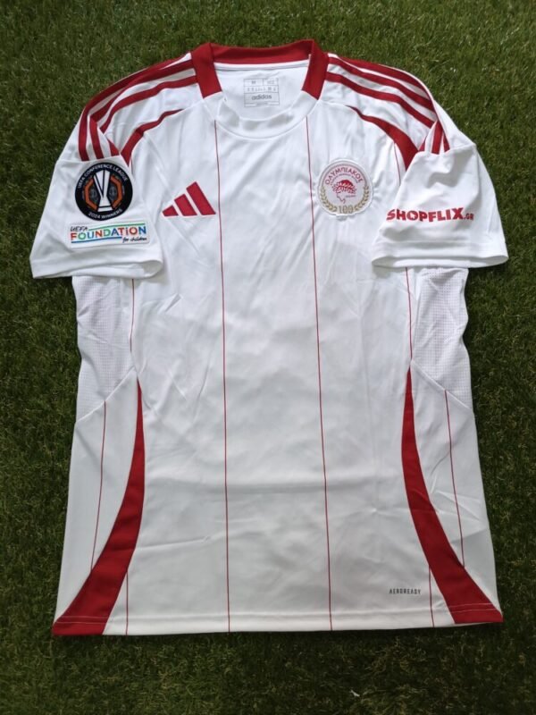 MATCH ISSUED SHIRT  CHARALAMBOS KOSTOULAS STEAOUA BUCHAREST – OLYMPIAKOS 0-0 (28/11/24) EUROPA LEAGUE - Image 3