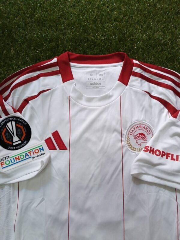 MATCH ISSUED SHIRT  CHARALAMBOS KOSTOULAS STEAOUA BUCHAREST – OLYMPIAKOS 0-0 (28/11/24) EUROPA LEAGUE - Image 5