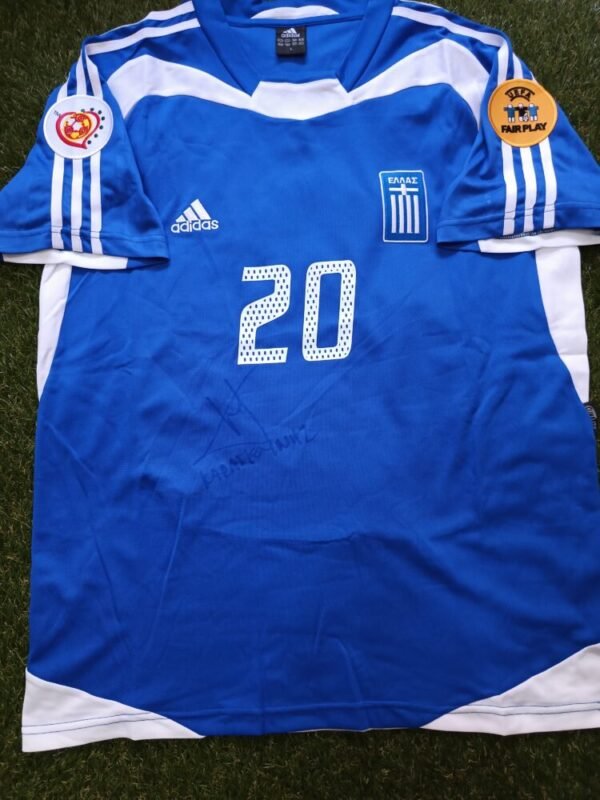 REPLICA SHIRT OF EURO 2004 SIGNED BY THE CAPTAIN AND EUROPEAN CHAMPION GIORGO KARAGKOUNI - Image 5