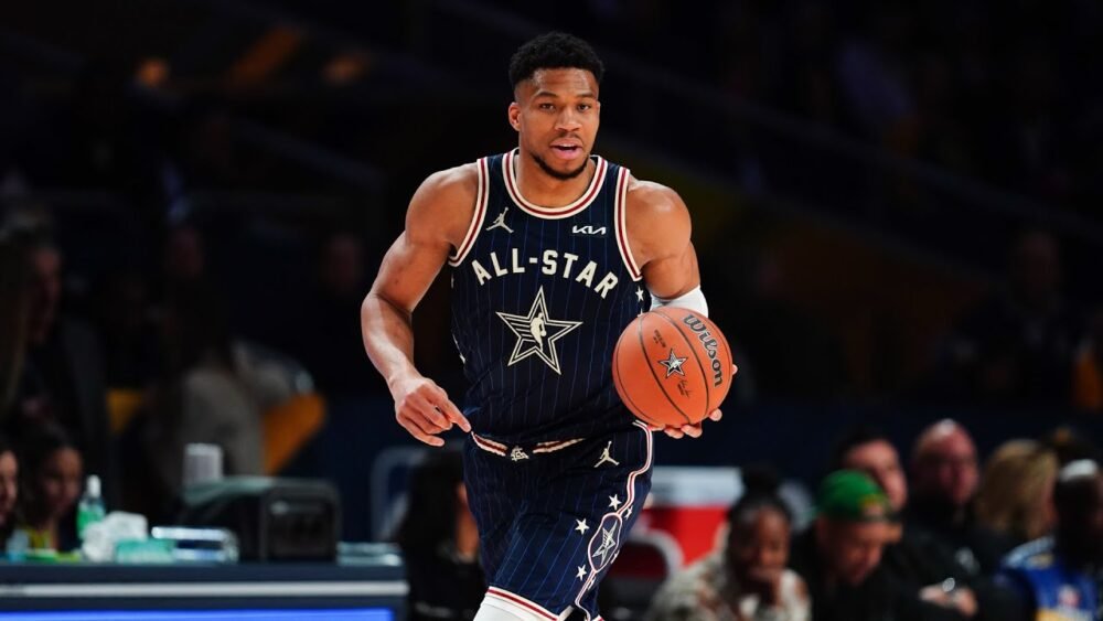 COLLECTABLE OFFICIAL NIKE 73th ANNUAL ALL STAR GAME JERSEY FRAMED SIGNED BY THE 2X NBA MVP, 1X FINALS MVP GIANNI ANTETOKOUNMPO