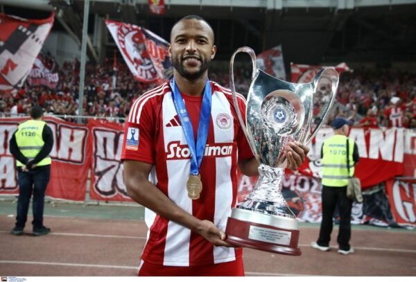 MATCH WORN SHIRT UNWASHED AND SIGNED COLLECTABLE FROM THE GOAL SCORER AND MVP OF THE GREEK FINAL  AYOUB EL KAABI OFI – OLYMPIAKOS 0-2 ( 17/05/25) COA FROM HELLENIC FOOTBALL FEDERATION - Image 7