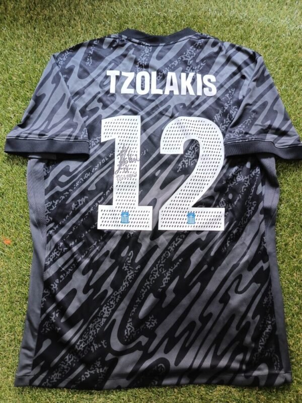 MATCH ISSUED SHIRT AND SIGNED  KONSTANTINOS TZOLAKIS GREECE – SLOVAKIA 4-1 (07/06/25) INTERNATIONAL FRIENDLY - Image 3