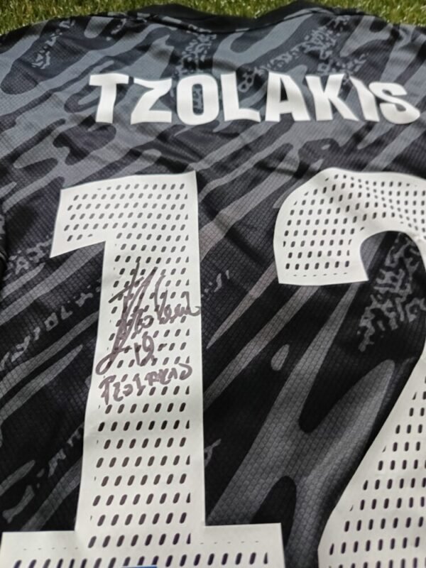 MATCH ISSUED SHIRT AND SIGNED  KONSTANTINOS TZOLAKIS GREECE – SLOVAKIA 4-1 (07/06/25) INTERNATIONAL FRIENDLY - Image 6