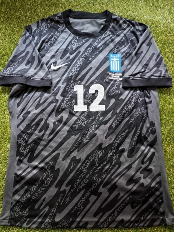 MATCH ISSUED SHIRT AND SIGNED  KONSTANTINOS TZOLAKIS GREECE – SLOVAKIA 4-1 (07/06/25) INTERNATIONAL FRIENDLY - Image 4