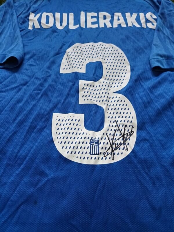 MATCH WORN SHIRT UNWASHED AND SIGNED  KONSTANTINOS KOULIERAKIS GREECE – SLOVAKIA 4-1 (07/06/25) INTERNATIONAL FRIENDLY - Image 6