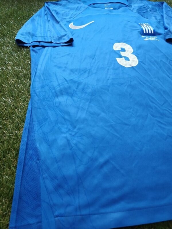 MATCH WORN SHIRT UNWASHED AND SIGNED  KONSTANTINOS KOULIERAKIS GREECE – SLOVAKIA 4-1 (07/06/25) INTERNATIONAL FRIENDLY - Image 7