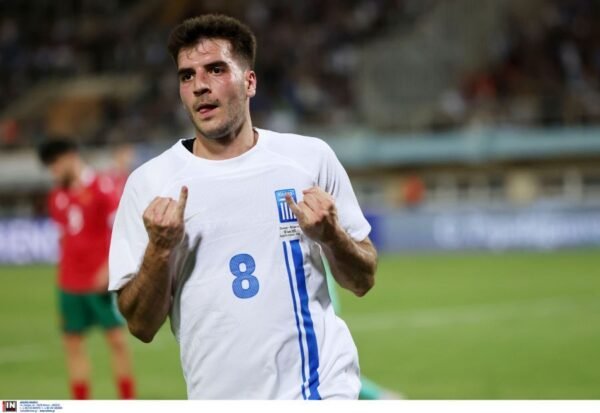 MATCH ISSUED SHIRT AND SIGNED OF THE GOAL SCORER  FOTIS IOANNIDIS GREECE – BULGARIA 4-0 (10/06/25) INTERNATIONAL FRIENDLY