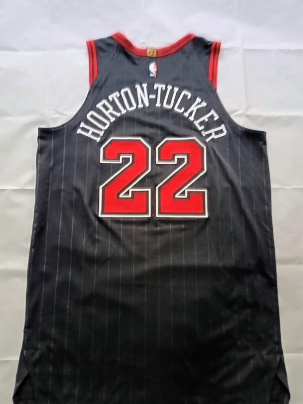MATCH WORN SHIRT AT 2 GAMES  TALEN HORTON-TUCKER CHICAGO BULLS – BOSTON CELTICS 129 – 138 (29/11/24)  EMIRATES NBA CUP ( 16 POINTS) CHICAGO BULLS – BOSTON CELTICS 107-98 ( 19/12/24) NBA REGULAR SEASON  COA NBA, PHOTOMACHED - Image 2