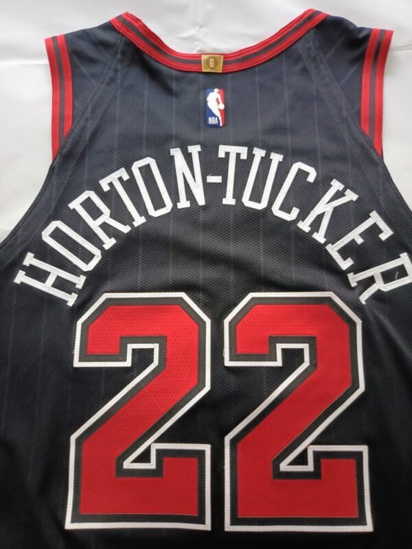 MATCH WORN SHIRT AT 2 GAMES  TALEN HORTON-TUCKER CHICAGO BULLS – BOSTON CELTICS 129 – 138 (29/11/24)  EMIRATES NBA CUP ( 16 POINTS) CHICAGO BULLS – BOSTON CELTICS 107-98 ( 19/12/24) NBA REGULAR SEASON  COA NBA, PHOTOMACHED - Image 4