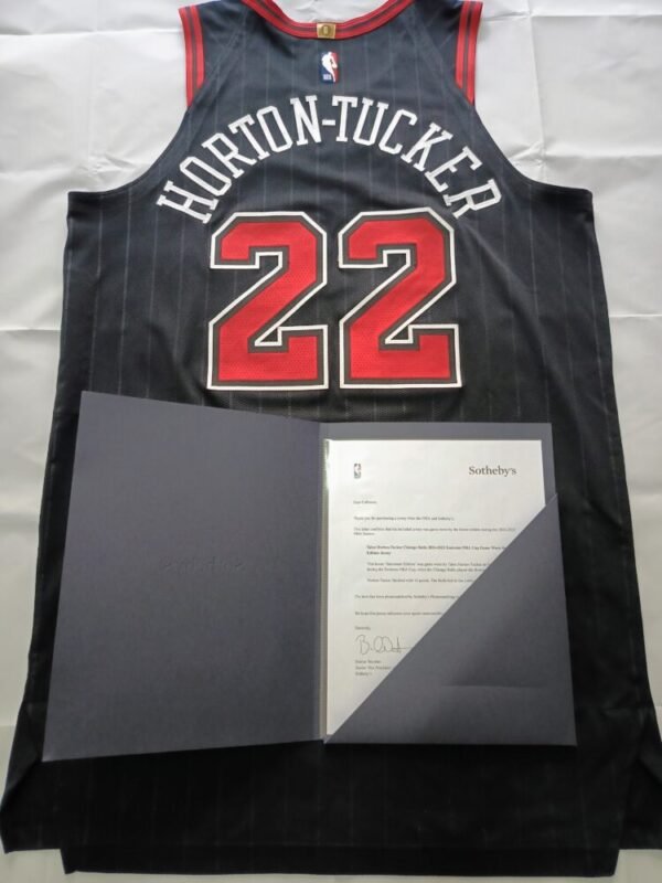 MATCH WORN SHIRT AT 2 GAMES  TALEN HORTON-TUCKER CHICAGO BULLS – BOSTON CELTICS 129 – 138 (29/11/24)  EMIRATES NBA CUP ( 16 POINTS) CHICAGO BULLS – BOSTON CELTICS 107-98 ( 19/12/24) NBA REGULAR SEASON  COA NBA, PHOTOMACHED - Image 6