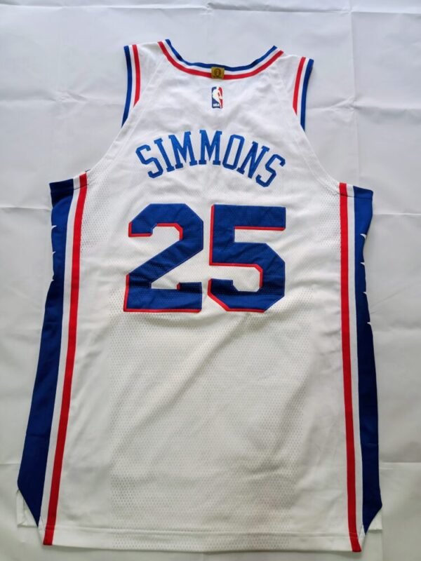MATCH ISSUED OR WORN SHIRT BEN SIMMONS PHILADELPHIA 76rs NBA ROOCKIE OF THE YEAR SEASON 2017/18 - Image 2