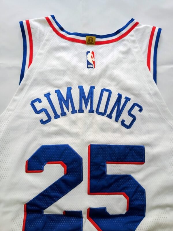 MATCH ISSUED OR WORN SHIRT BEN SIMMONS PHILADELPHIA 76rs NBA ROOCKIE OF THE YEAR SEASON 2017/18 - Image 5
