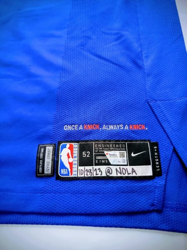 MATCH WORN SHIRT JERICHO SIMS NEW ORLEAN PELICANS – NEW YORK KNICKS 96-87 (28/10/23)  NBA REGULAR SEASON( 3 REBOUNDS) COA NBA N.Y KNICKS - Image 4