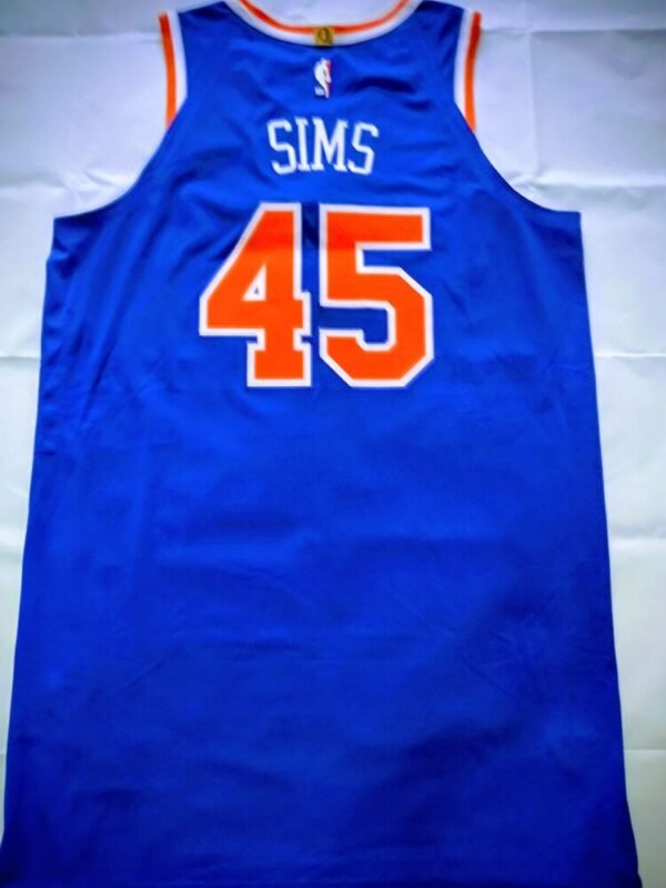MATCH WORN SHIRT JERICHO SIMS NEW ORLEAN PELICANS – NEW YORK KNICKS 96-87 (28/10/23)  NBA REGULAR SEASON( 3 REBOUNDS) COA NBA N.Y KNICKS - Image 2