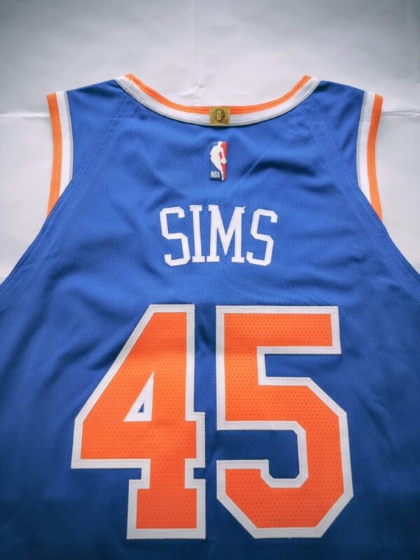 MATCH WORN SHIRT JERICHO SIMS NEW ORLEAN PELICANS – NEW YORK KNICKS 96-87 (28/10/23)  NBA REGULAR SEASON( 3 REBOUNDS) COA NBA N.Y KNICKS - Image 6