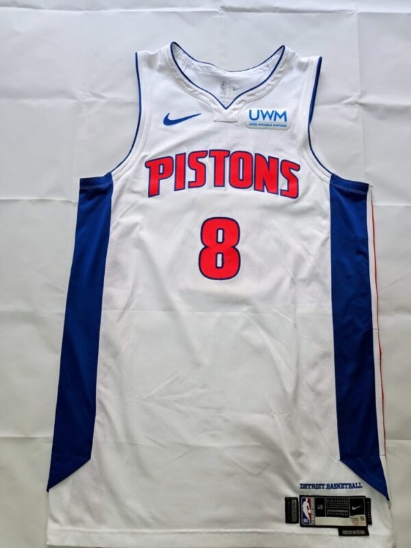MATCH ISSUED SHIRT JARED RHODEN DETROIT PISTONS NBA SEASON 2022/23  COA DETROIT PISTONS - Image 3