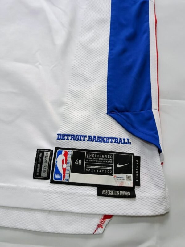 MATCH ISSUED SHIRT JARED RHODEN DETROIT PISTONS NBA SEASON 2022/23  COA DETROIT PISTONS - Image 4