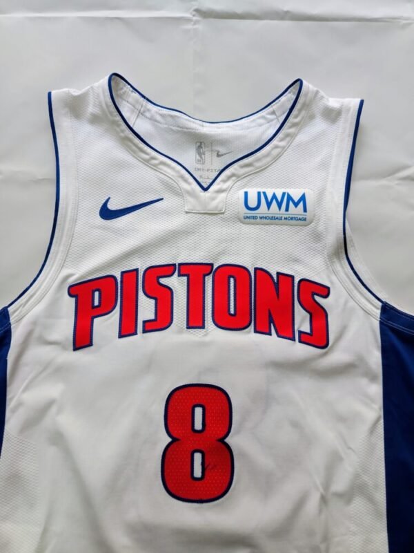 MATCH ISSUED SHIRT JARED RHODEN DETROIT PISTONS NBA SEASON 2022/23  COA DETROIT PISTONS - Image 7
