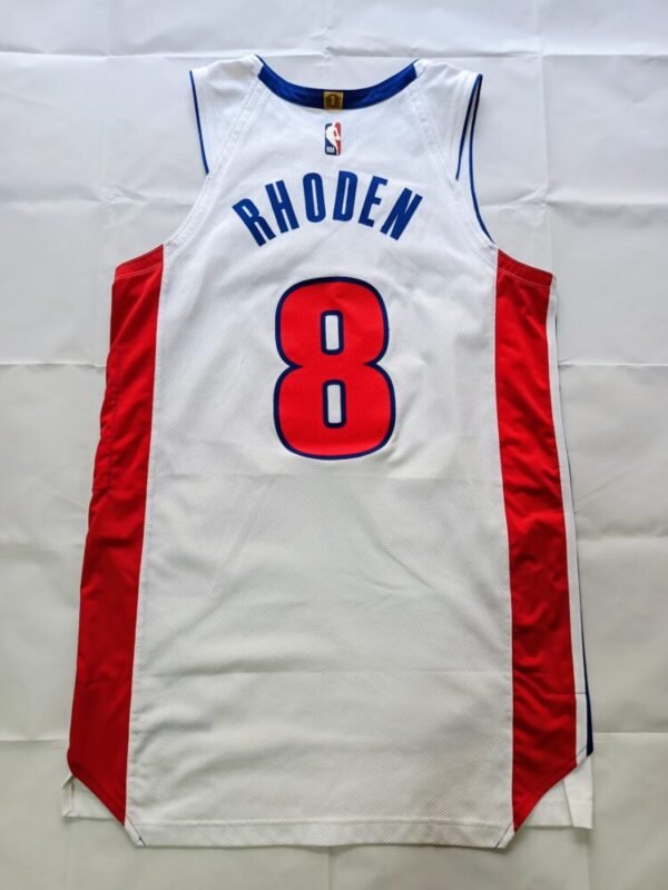 MATCH ISSUED SHIRT JARED RHODEN DETROIT PISTONS NBA SEASON 2022/23  COA DETROIT PISTONS - Image 2
