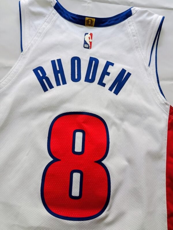 MATCH ISSUED SHIRT JARED RHODEN DETROIT PISTONS NBA SEASON 2022/23  COA DETROIT PISTONS - Image 5