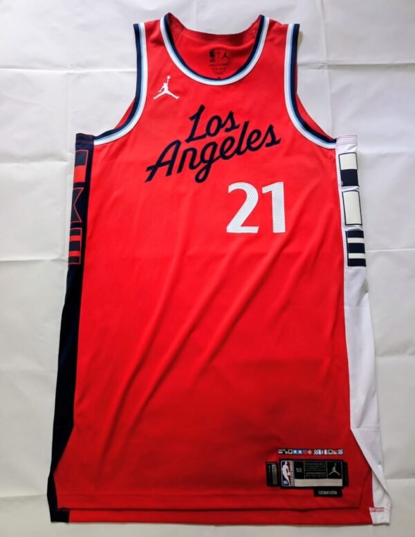MATCH ISSUED SHIRT KOBE BROWN SACRAMENTO KINGS- LOS ANGELES CLIPPERS 104-88 (22/11/24)  NBA EMIRATES CUP, COA NBA - Image 3
