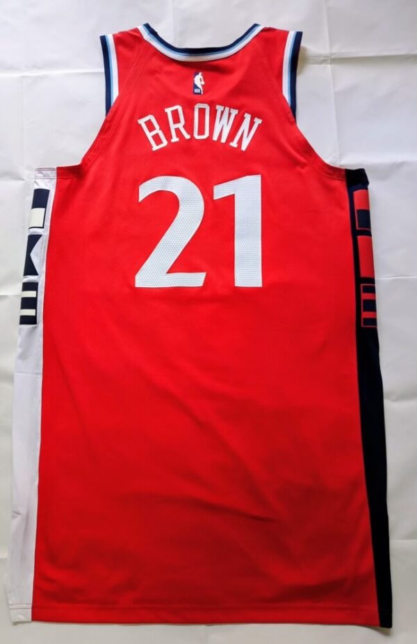 MATCH ISSUED SHIRT KOBE BROWN SACRAMENTO KINGS- LOS ANGELES CLIPPERS 104-88 (22/11/24)  NBA EMIRATES CUP, COA NBA - Image 2