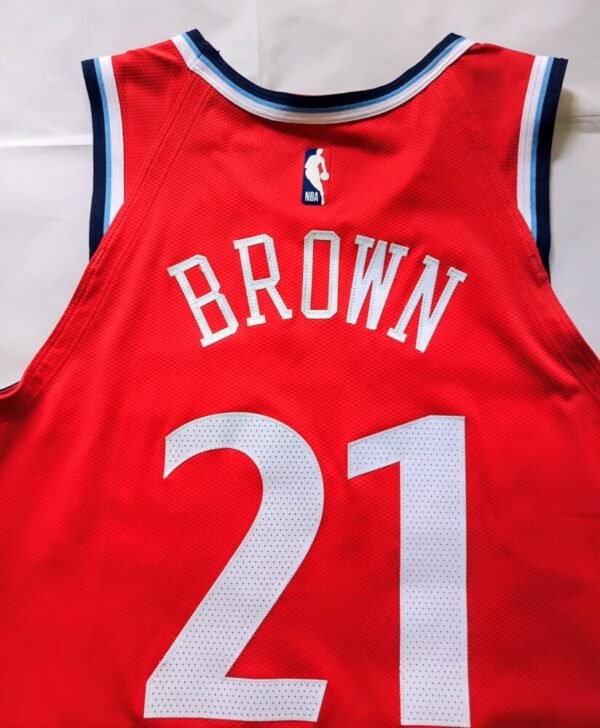 MATCH ISSUED SHIRT KOBE BROWN SACRAMENTO KINGS- LOS ANGELES CLIPPERS 104-88 (22/11/24)  NBA EMIRATES CUP, COA NBA - Image 6