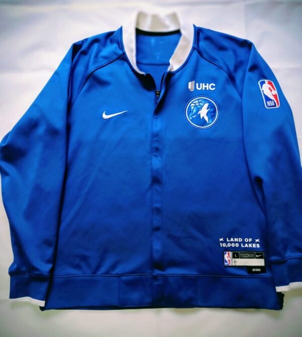 GAME ISSUED WARM-UP JACKET  JORDAN MCLAUGHLIN MINNESOTA TIMBERWOLVES  COA NBA - Image 3