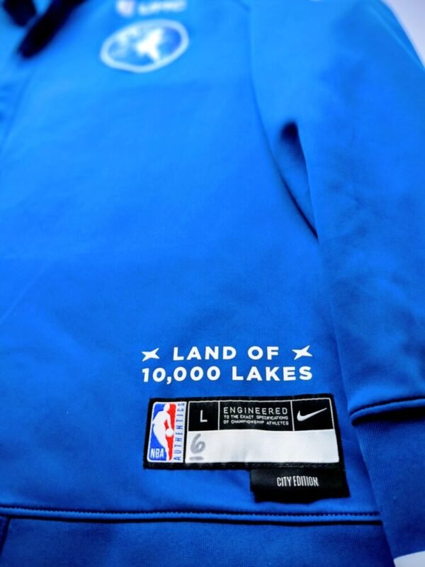 GAME ISSUED WARM-UP JACKET  JORDAN MCLAUGHLIN MINNESOTA TIMBERWOLVES  COA NBA - Image 4