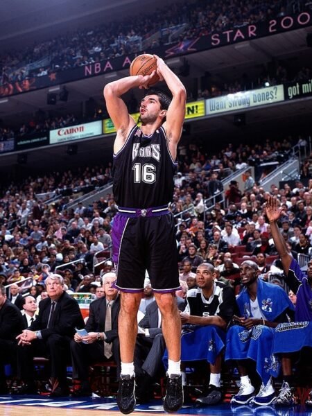 COLLECTABLE REPLICA SHIRT SACRAMENTO KINGS  SIGNED BY THE NBA STAR  PEJA STOJAKOVIC COA PSA