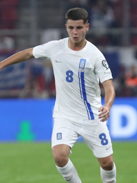 COLLECTABLE MATCH WORN OR ISSUED SHIRT AND SIGNED CHRISTOS MOYZAKITIS GREECE - SCOTLAND 3-2 (15/11/25) QUALIFICATIONS WORLD CUP 26