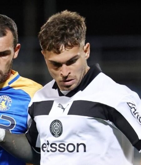 MATCH WORN SHIRT TIAGO NUSS OFI F.C SEASON 2025/26 SUPER LEAGUE