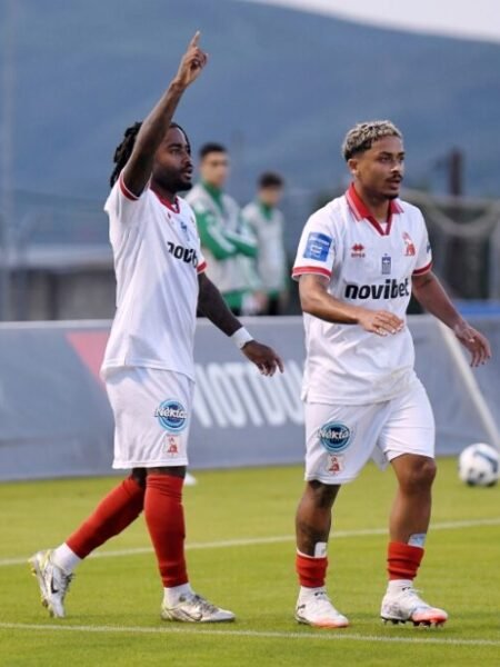 MATCH ISSUED OR WORN SHIRT  NIKOS KARELIS PANSERAIKOS F.C SEASON 2025/26 SUPER LEAGUE