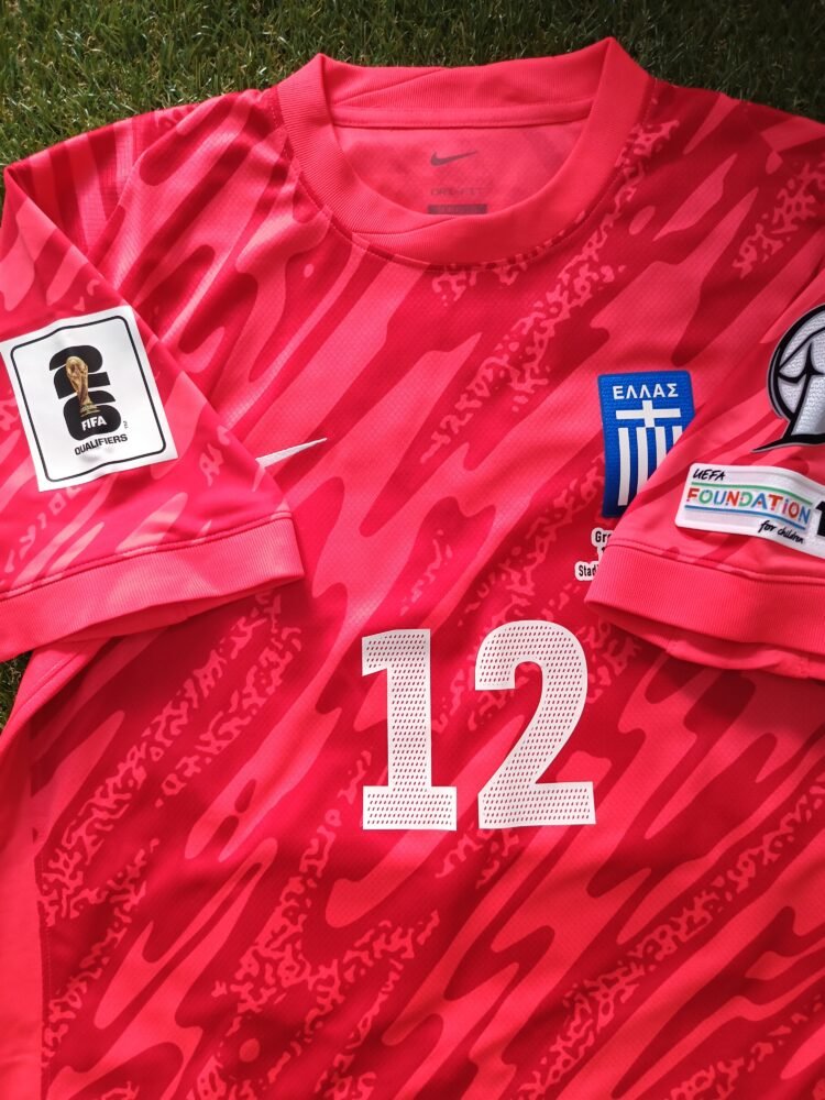 COLLECTABLE MATCH ISSUED SHIRT KONSTANTIS TZOLAKIS GREECE – SCOTLAND 3-2 (15/11/25) QUALIFICATIONS WORLD CUP 26 - Image 8