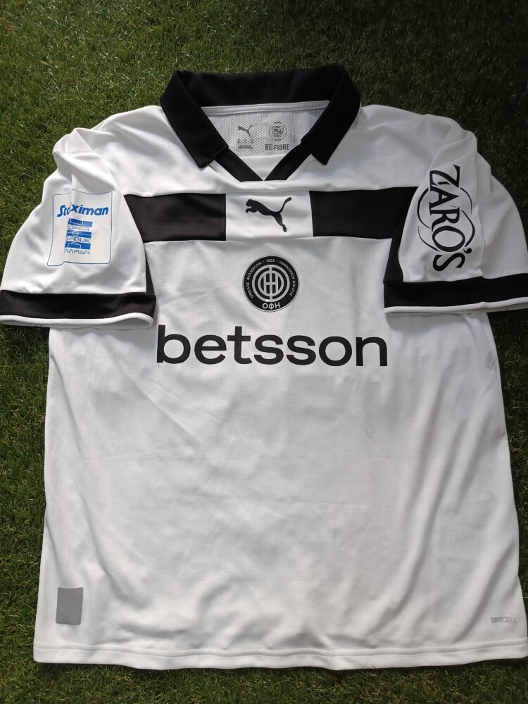 MATCH WORN SHIRT TIAGO NUSS OFI F.C SEASON 2025/26 SUPER LEAGUE - Image 3