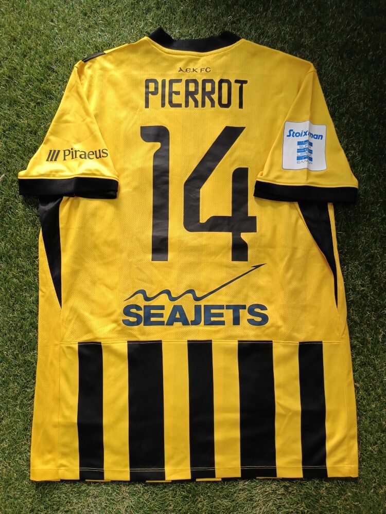 MATCH WORN OR ISSUED SHIRT OF THE GOAL SCORER FRANTZDY PIERROT AEK – VOLOS 1-0 (28/09/25) SUPER LEAGUE - Image 2