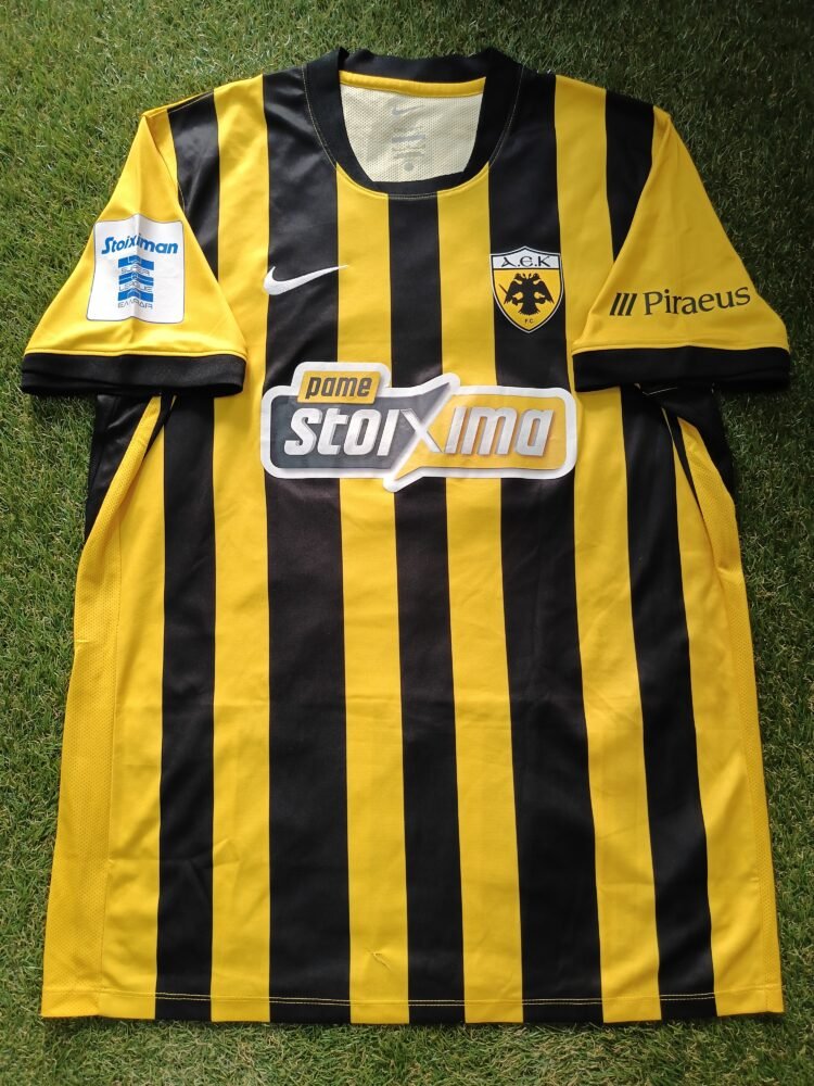 MATCH WORN OR ISSUED SHIRT OF THE GOAL SCORER FRANTZDY PIERROT AEK – VOLOS 1-0 (28/09/25) SUPER LEAGUE - Image 3