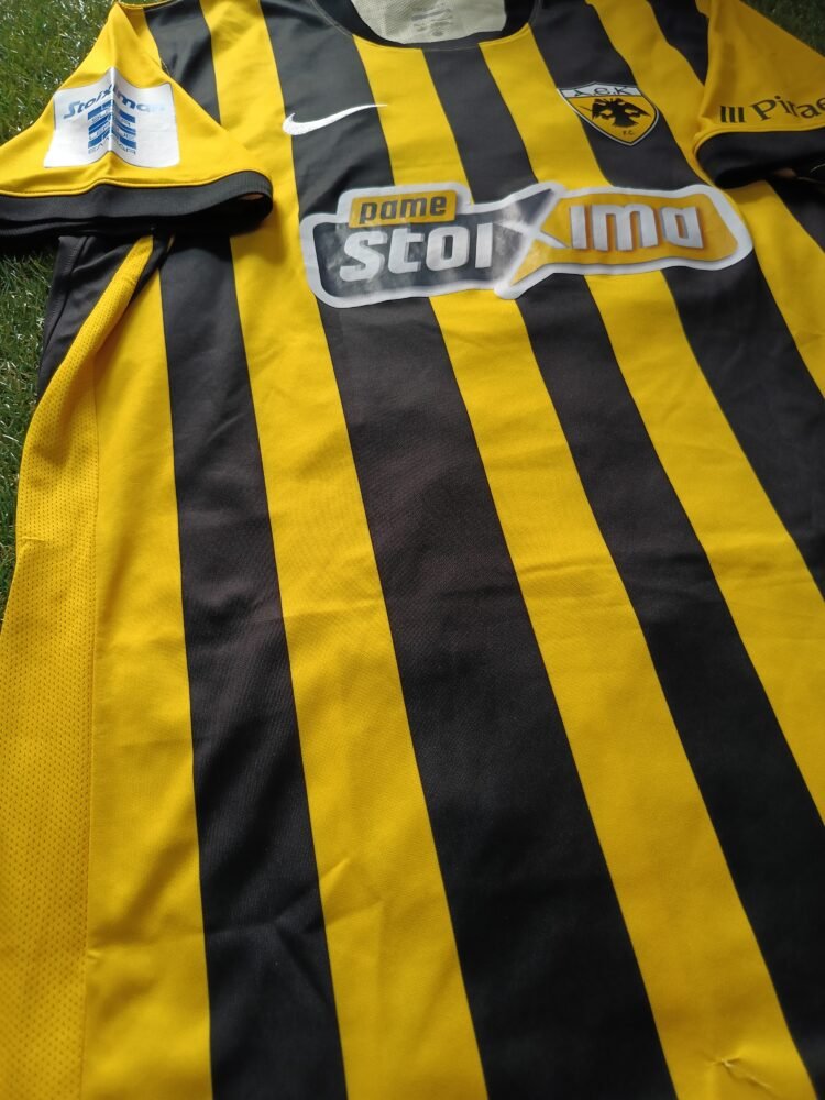 MATCH WORN OR ISSUED SHIRT OF THE GOAL SCORER FRANTZDY PIERROT AEK – VOLOS 1-0 (28/09/25) SUPER LEAGUE - Image 4