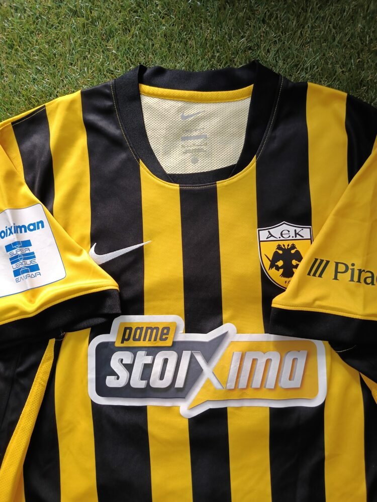 MATCH WORN OR ISSUED SHIRT OF THE GOAL SCORER FRANTZDY PIERROT AEK – VOLOS 1-0 (28/09/25) SUPER LEAGUE - Image 5