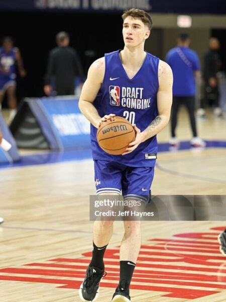 COLLECTABLE MATCH WORN SHIRT OF THE "NEXT BIG THING" OF THE GREEK BASKETBALL   NEOKLIS AVDALAS NBA DRAFT COMBINE ON 11-18 MAY IN CHICAGO AT WINTRUST ARENA  COA NBA AND PHOTOMATCHED BY SOTHEBY'S