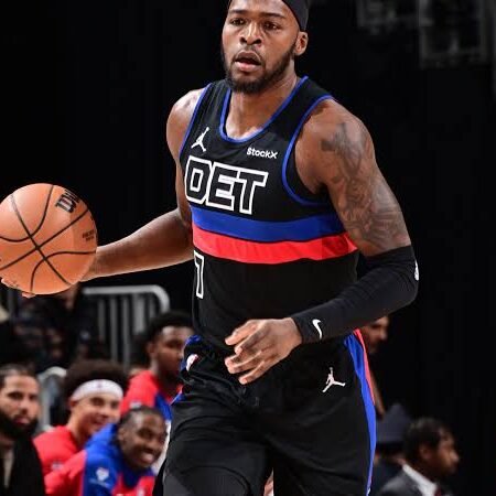 MATCH ISSUED SHIRT PAUL REED DETROIT PISTONS SEASON 2024/25 NBA REGULAR SEASON COA NBA