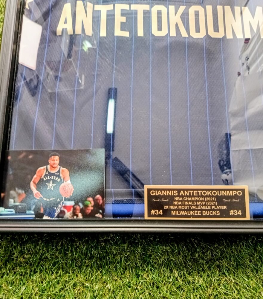 COLLECTABLE OFFICIAL NIKE 73th ANNUAL ALL STAR GAME JERSEY FRAMED SIGNED BY THE 2X NBA MVP, 1X FINALS MVP GIANNI ANTETOKOUNMPO - Image 6