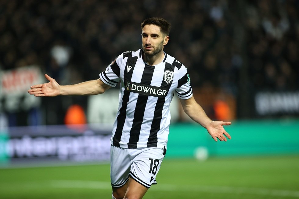 MATCH WORN SHIRT UNWASHED AND SIGNED LUKA IVANUSEC PAOK – YOUNG BOYS 4-0 (06/11/25) EUROPA LEAGUE