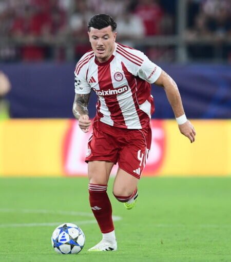 MATCH ISSUED SHIRT GIULIAN BIANCONE OLYMPIAKOS - ATROMITOS (22/11/25) SUPER LEAGUE