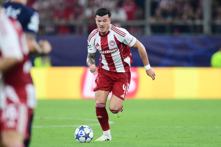 MATCH ISSUED SHIRT GIULIAN BIANCONE OLYMPIAKOS – ATROMITOS (22/11/25) SUPER LEAGUE