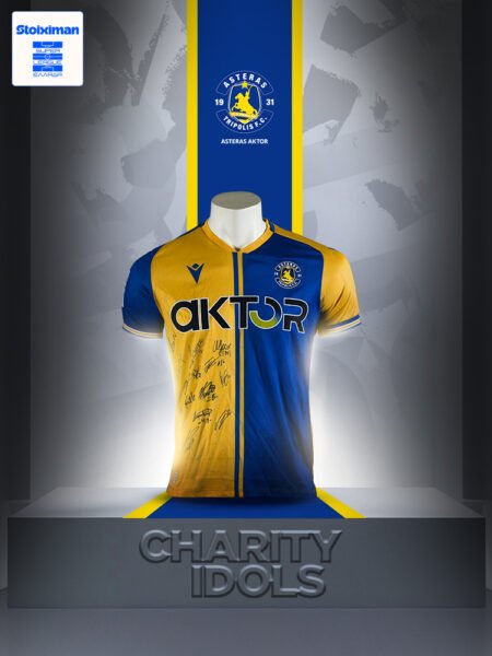 OFFICIAL SHIRT ASTERAS TRIPOLIS F.C SEASON 2025/26 SIGNED BY ALL THE TEAM COA SUPER LEAGUE