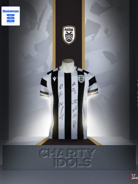 OFFICIAL SHIRT PAOK F.C SEASON 2025/26 SIGNED BY ALL THE TEAM COA SUPER LEAGUE
