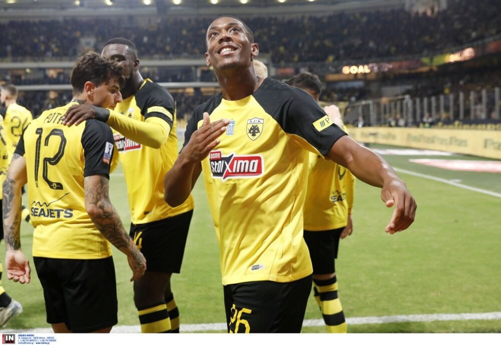 MATCH ISSUED OR WORN SHIRT ANTHONY MARTIAL AEK F.C SEASON F.C 2024/25 GREEK CUP